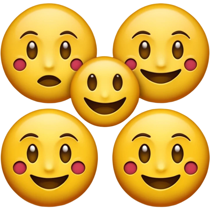 Cool emoji combined with freaky and meh emoji