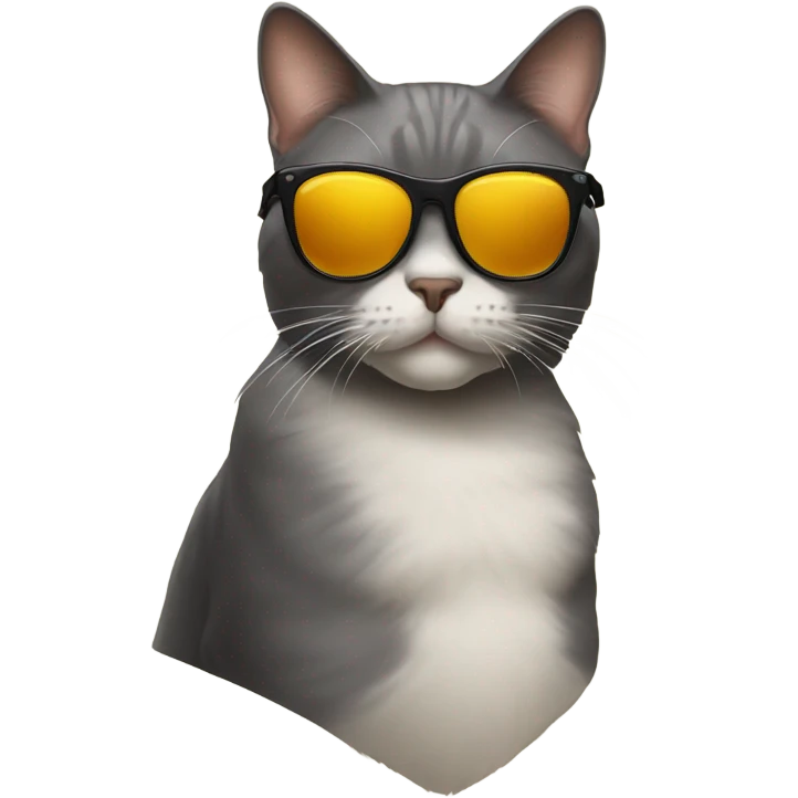 Cat with sunglasses emoji
