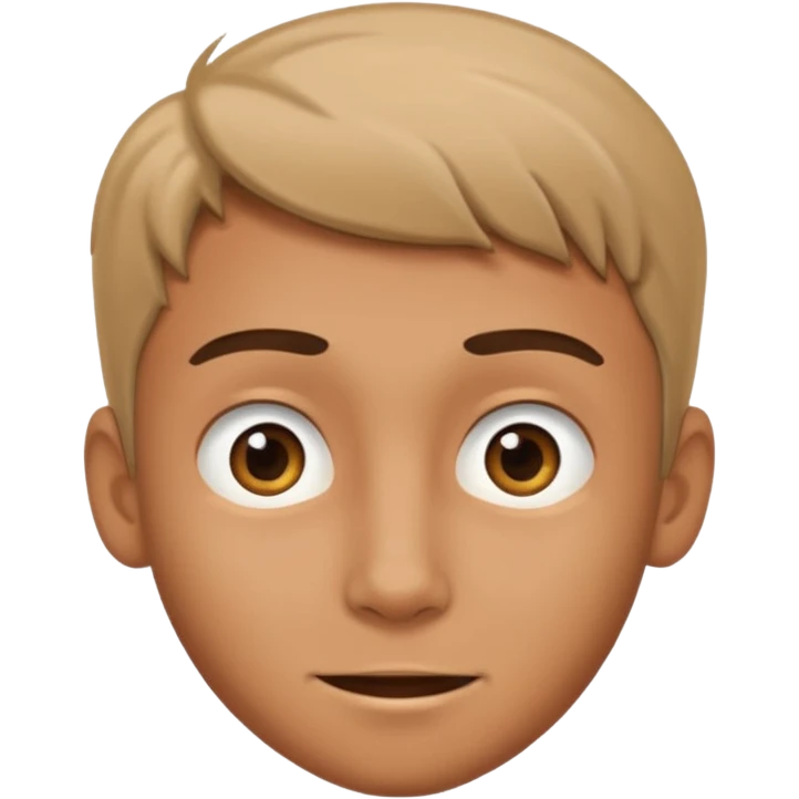 Young man showing possibly emoji