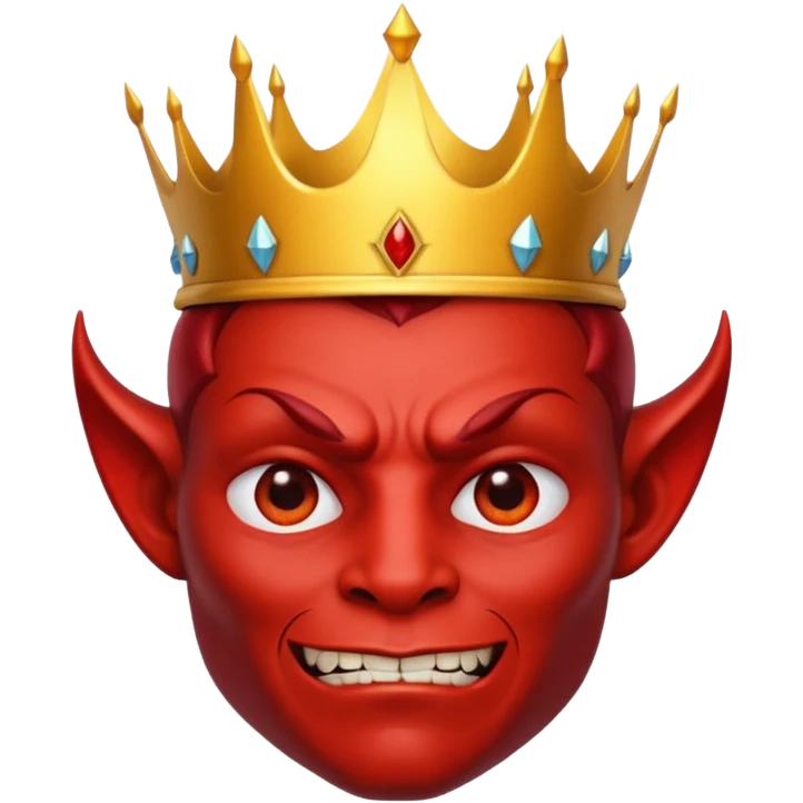 A devil with a crown  emoji