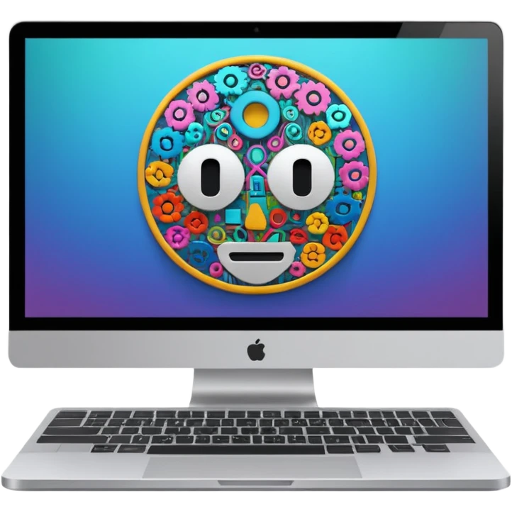 AI webflow on a computer - really complicated, no faces emoji
