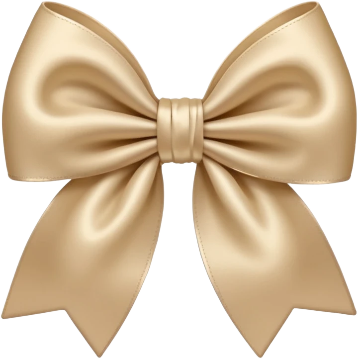 Beige bow emoji