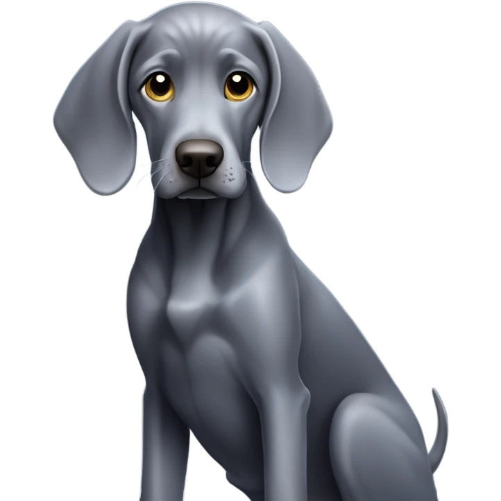 Dark-blue-Weimaraner-with-silver-Weimaraner emoji