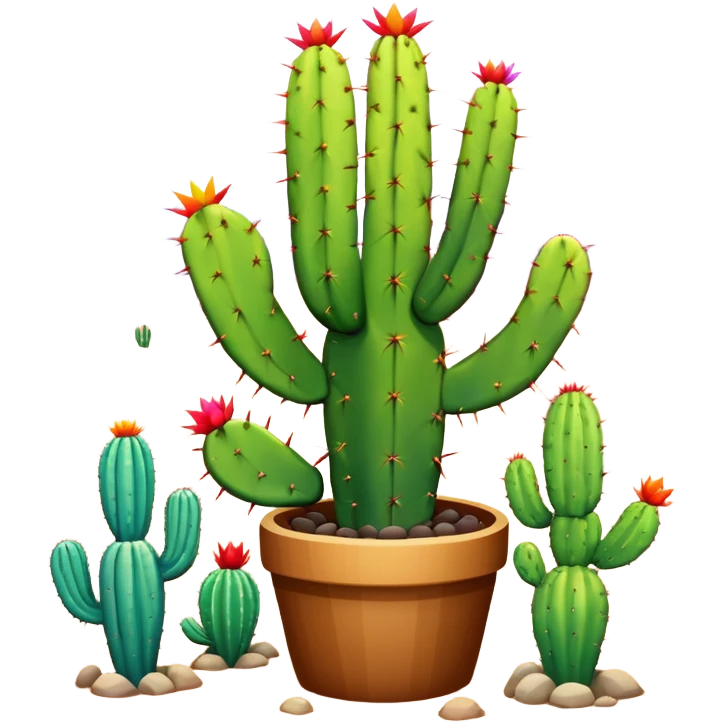 Rainbow cactus  emoji