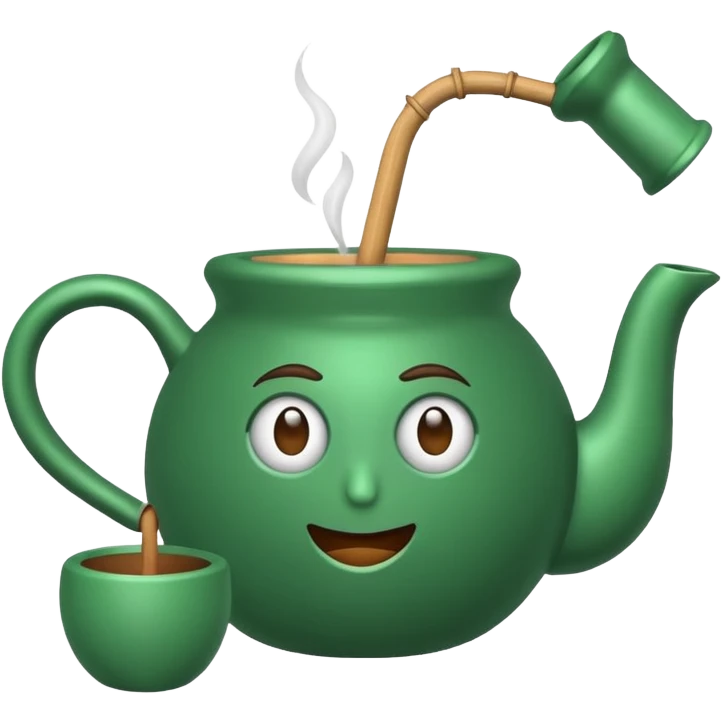 Mate com a cuia roxa emoji