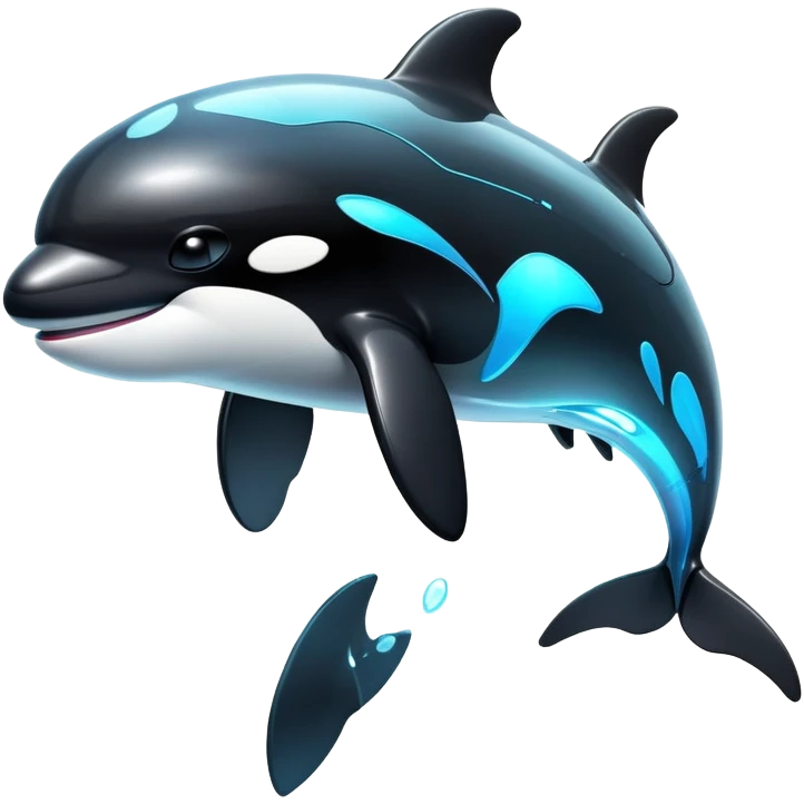 dystopian cybernetic android orca emoji