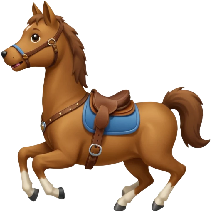 Riding dog emoji