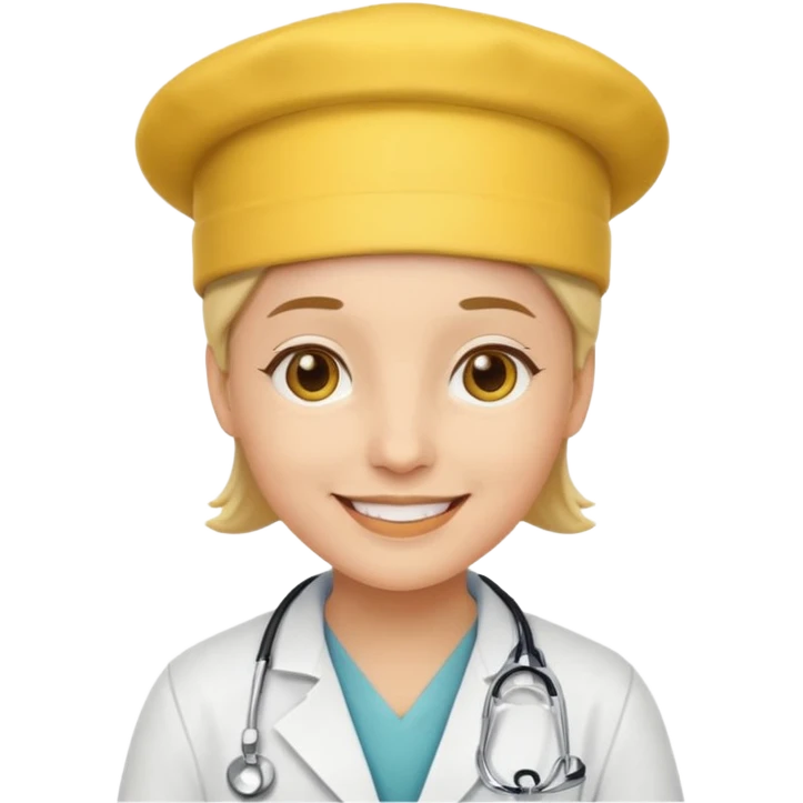 yellow hat doctor emoji