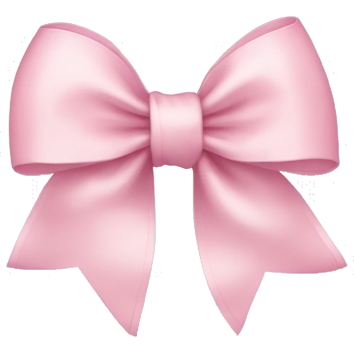 Light pink bow emoji
