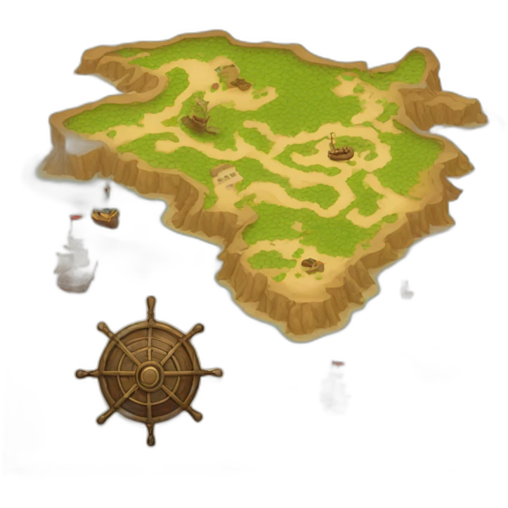 pirate map emoji