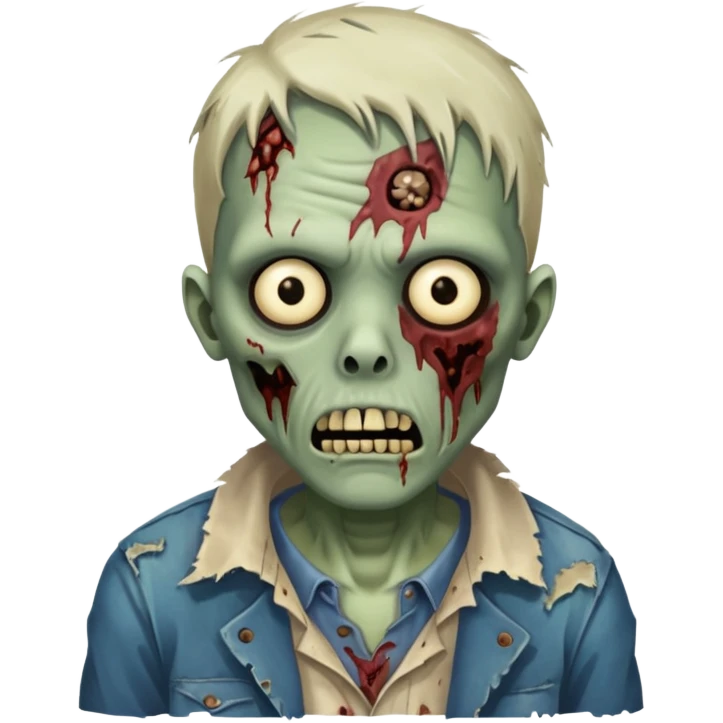 humano zumbi com emoji