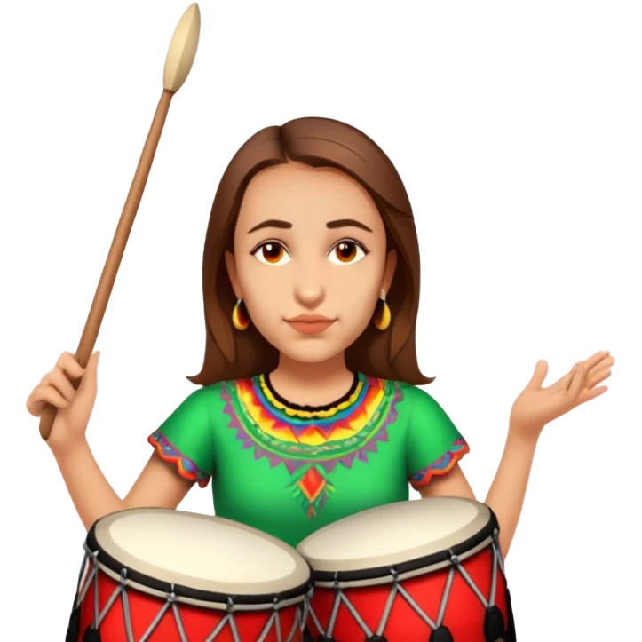 Festive Drummer emoji