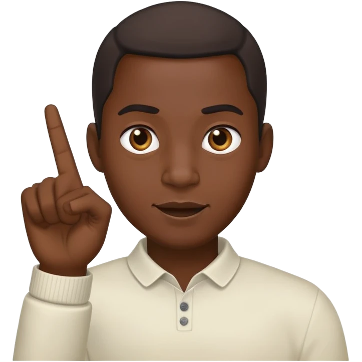 Black guy flipping off  emoji