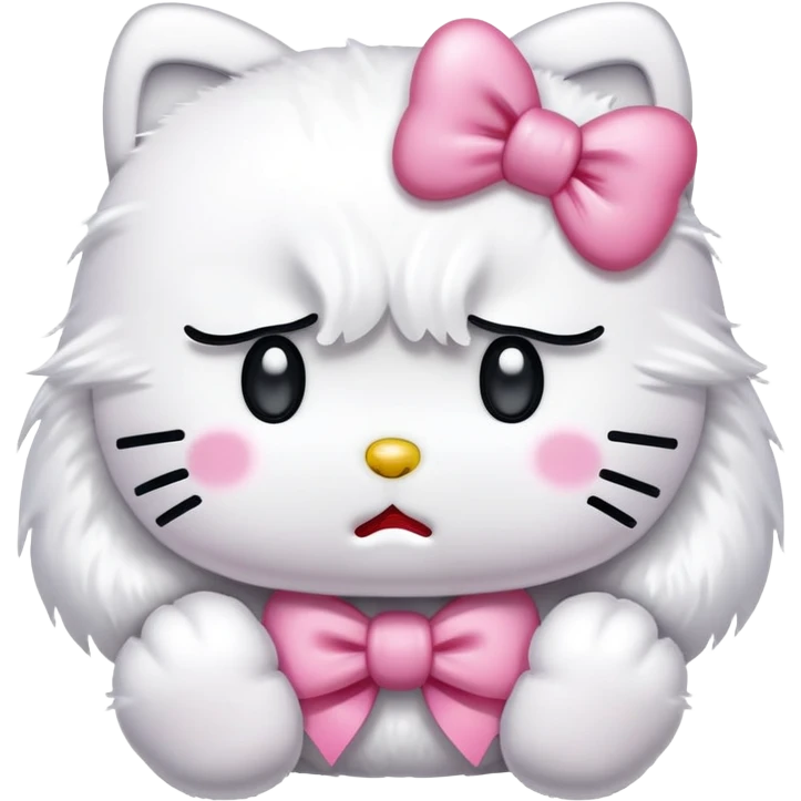 Hello kitty crying emoji