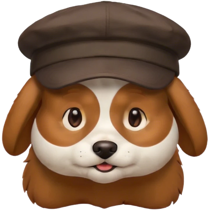 dog with a cap emoji