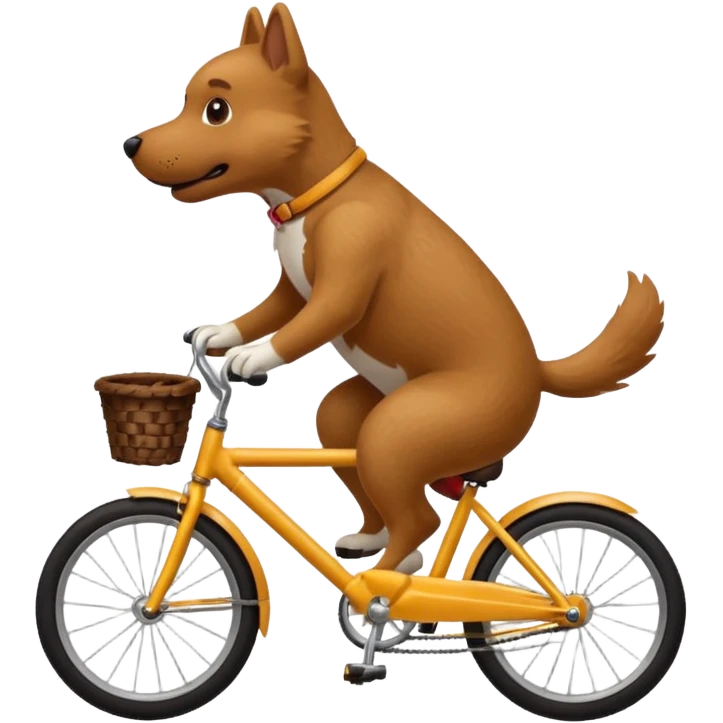 Dog on a bike emoji