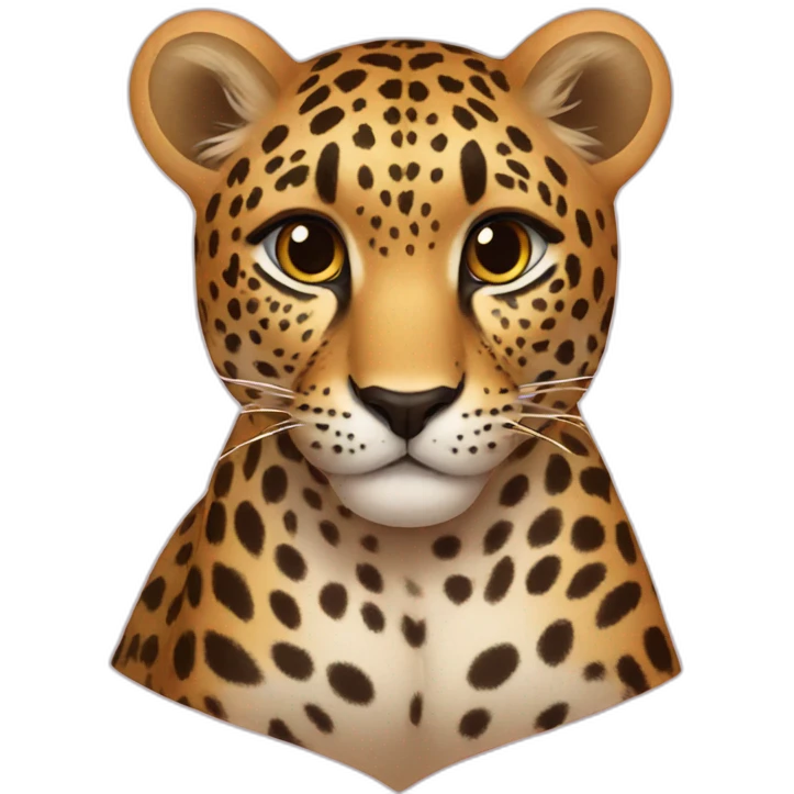 Leopard heart emoji