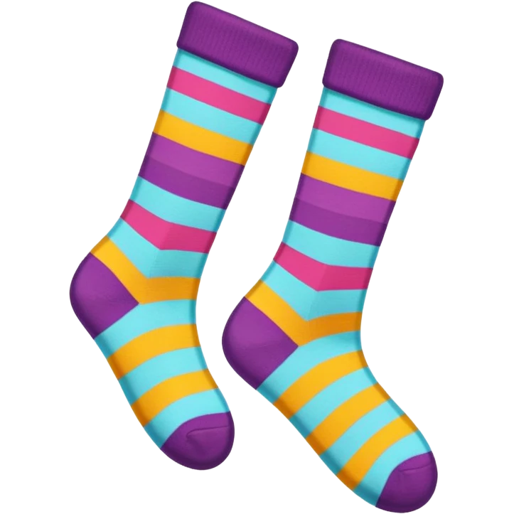 Striped sock emoji