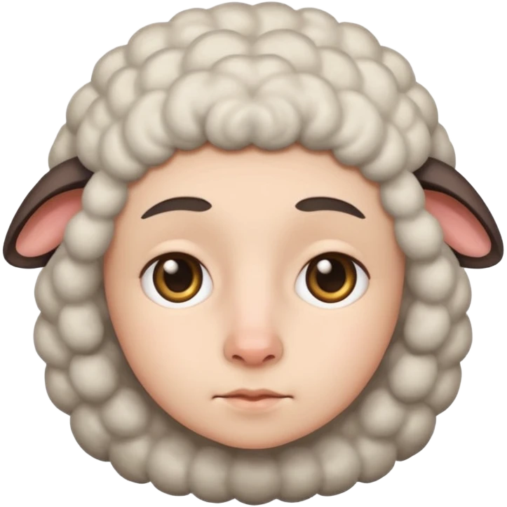 sheepish face emoji