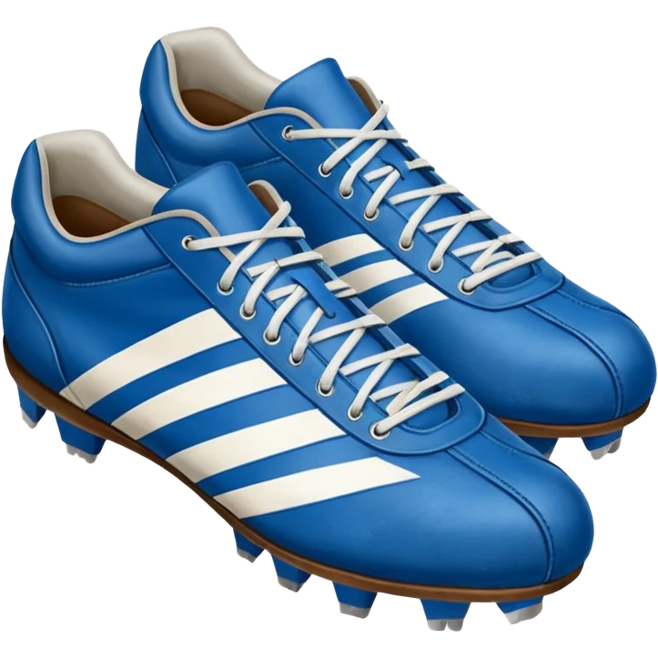 blue american football shoes emoji