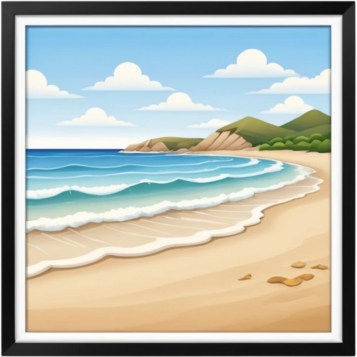 Seashore emoji