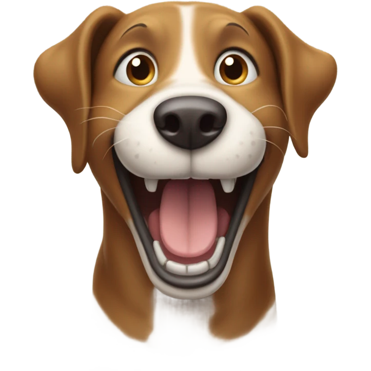 Dog smiling emoji