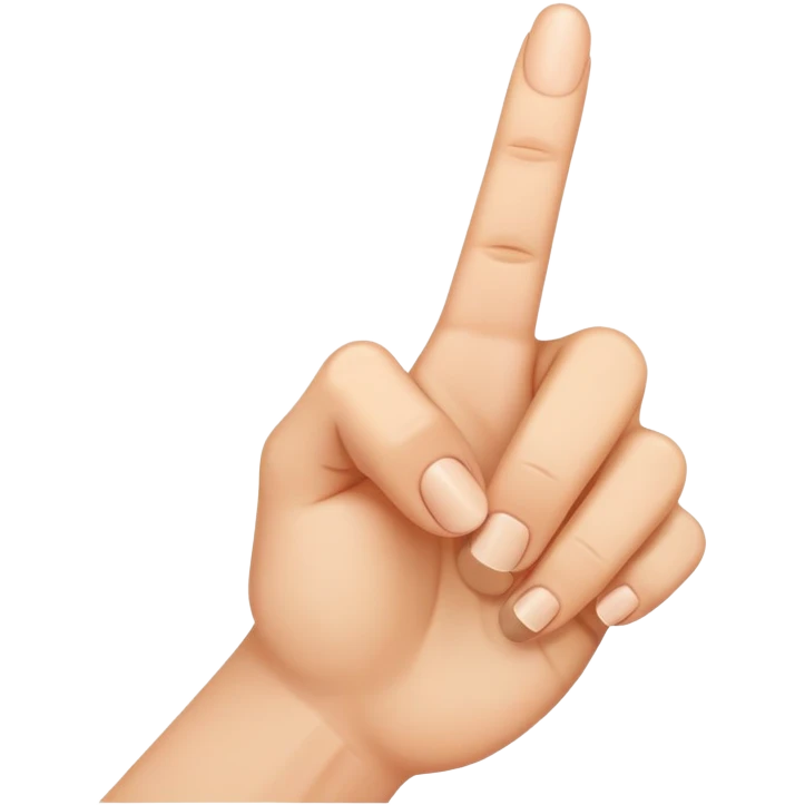 hand showing middle finger gesture emoji | AI Emoji Generator