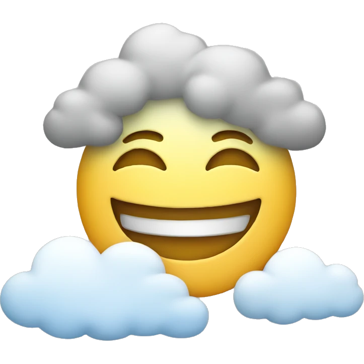 Smile with clouds  emoji