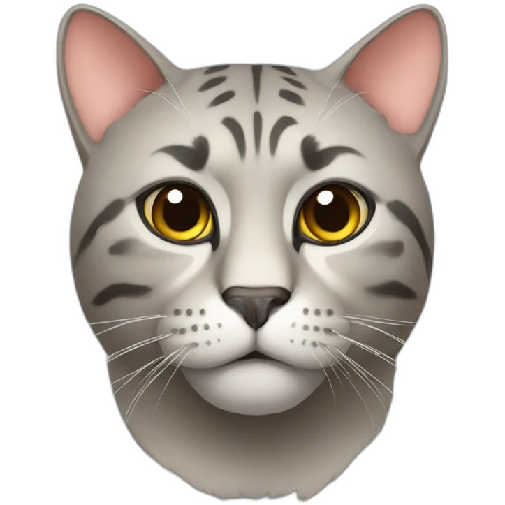A big, mean cat emoji