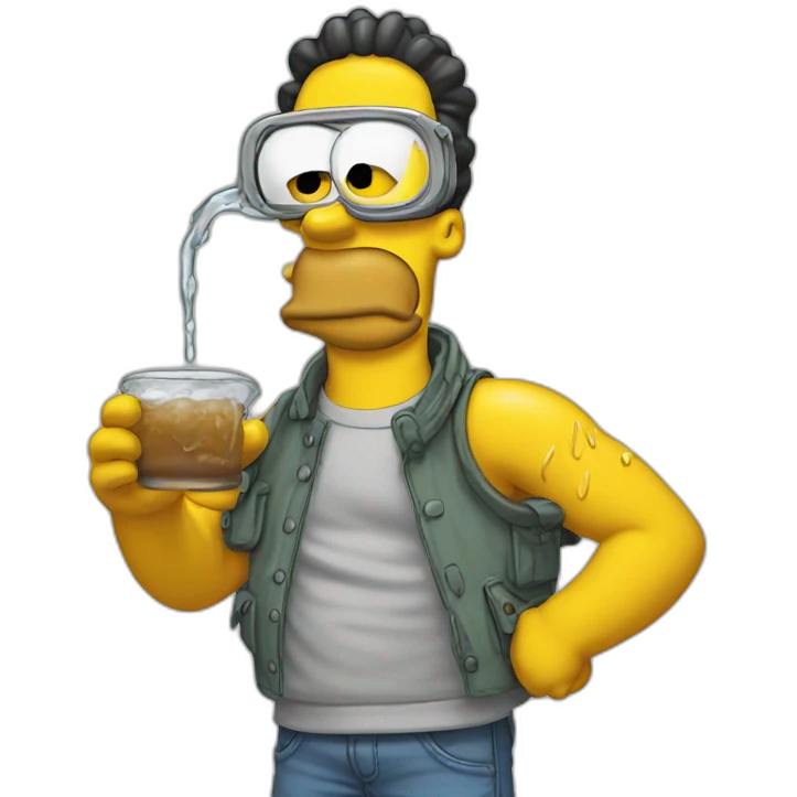 Simpson drip emoji