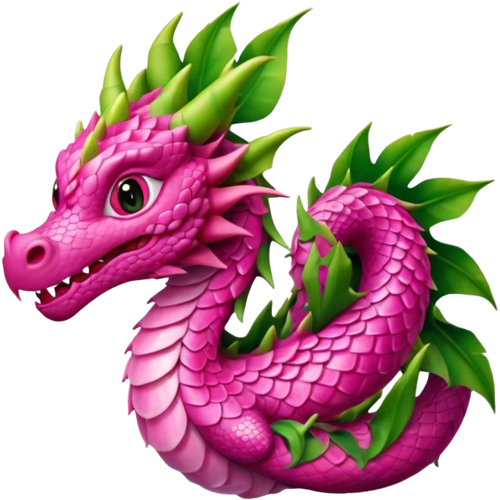 a dragon with the design of a dragon fruit emoji