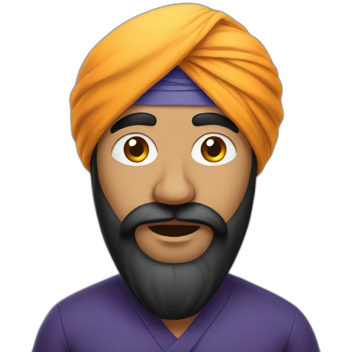 confused sikh emoji