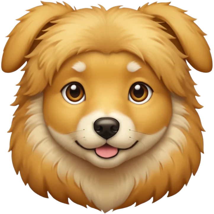 golden dog short fur emoji