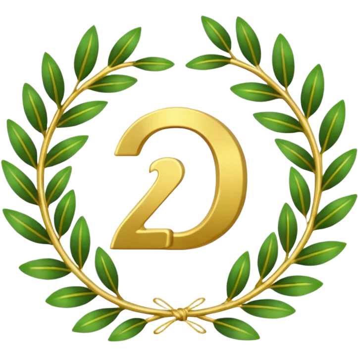 The number that took 23rd place was decorated with an imperial laurel wreath emoji