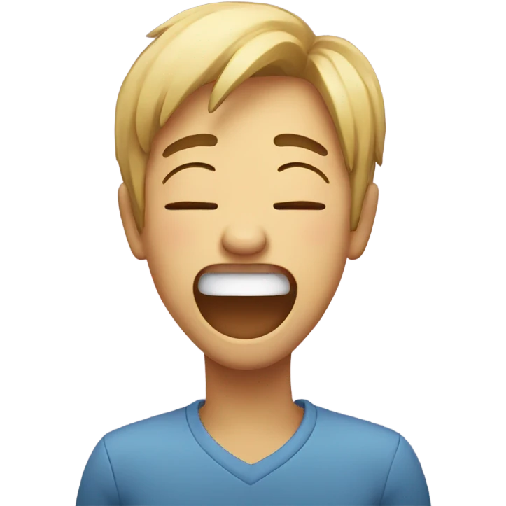 Laughing while crying emoji