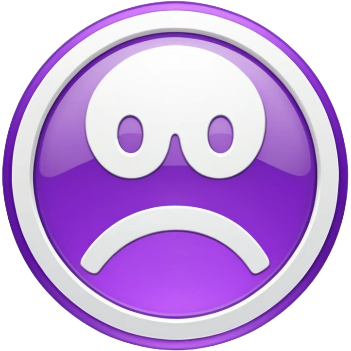 -18 symbol branco e roxo emoji