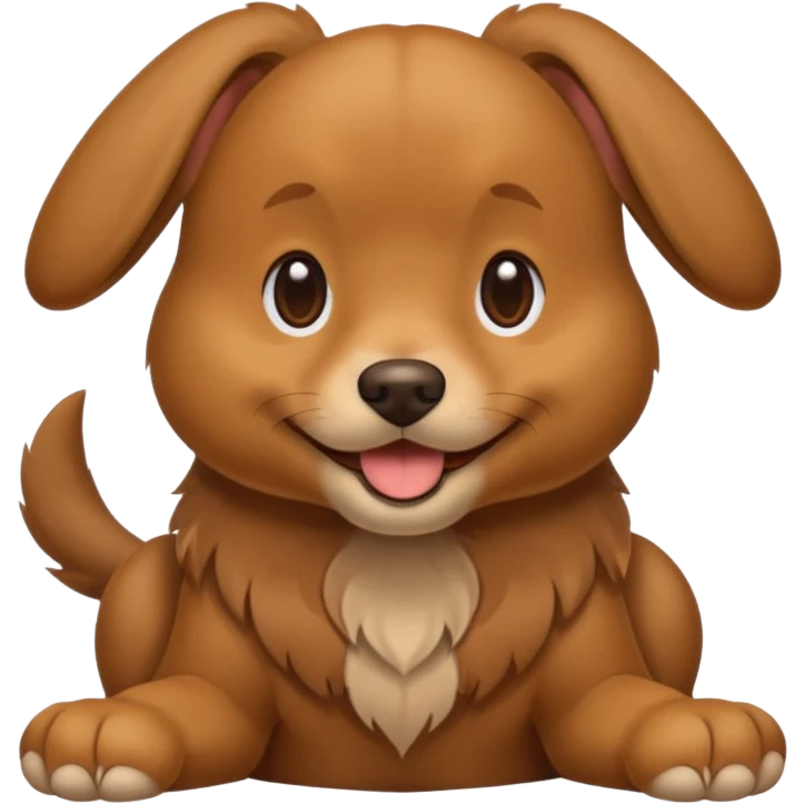 Three legged dog emoji
