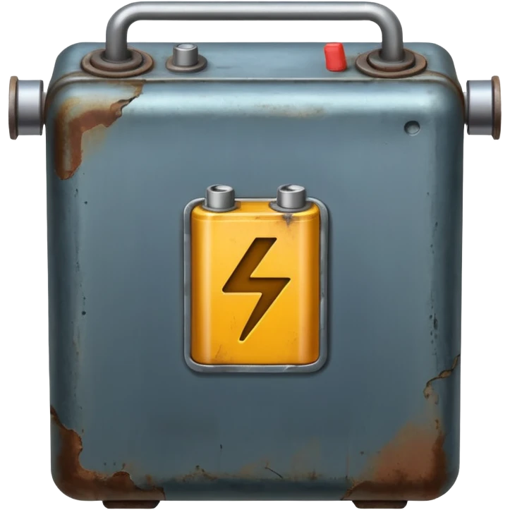 realistic big battery emoji
