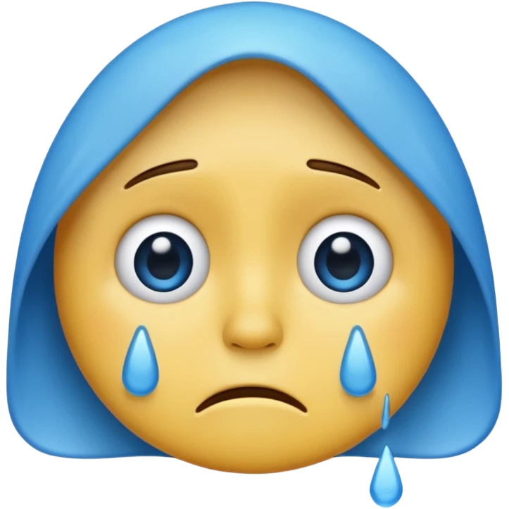Low quality crying emoji emoji