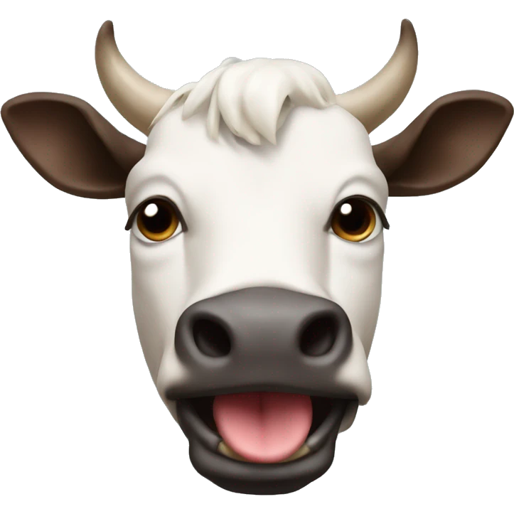 Mucca con le mutande tirate emoji