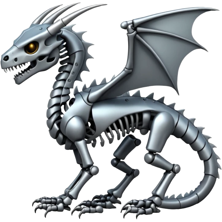 A skeleton robot dragon  emoji