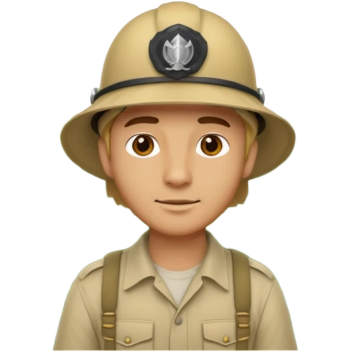 a man in jungle emoji