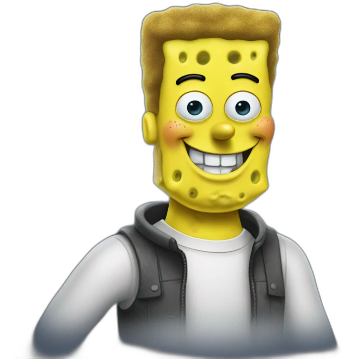 SpongeBob as Elon musk  emoji