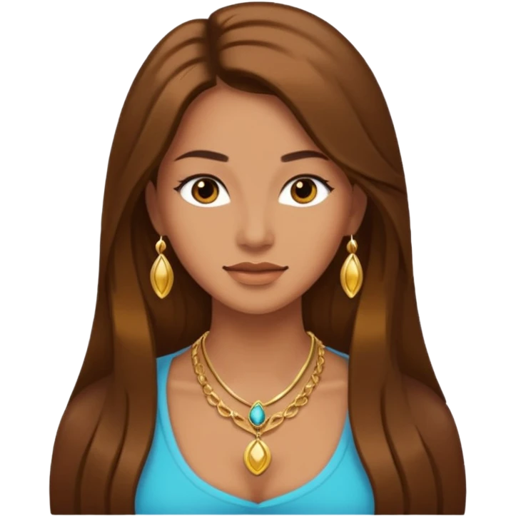 Female with Gold Necklace emoji