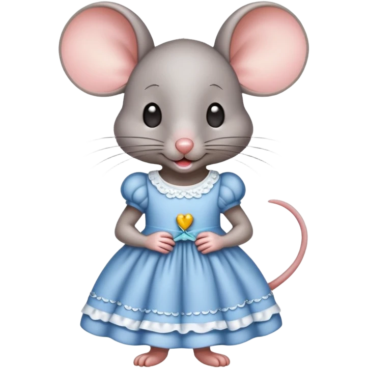 Eine maus in kleid emoji