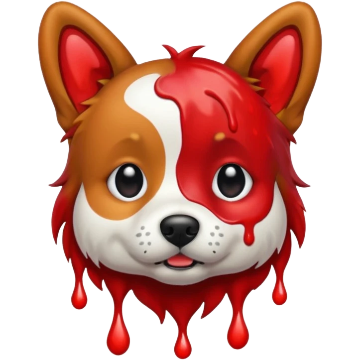 bleeding dog emoji