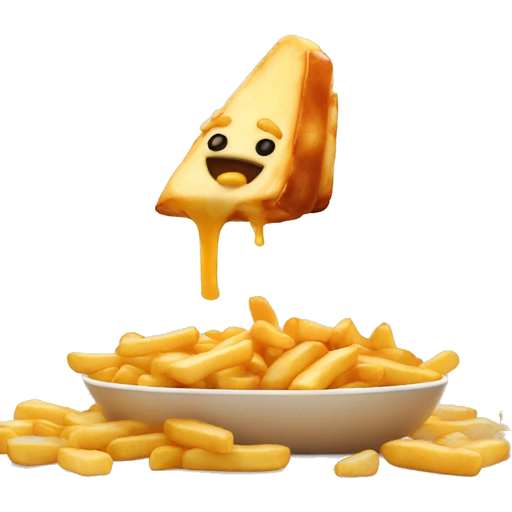 poutine sur une balançoire  emoji