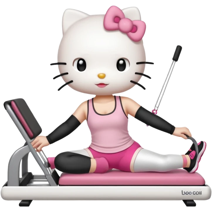Hello kitty reformer pilates emoji | AI Emoji Generator