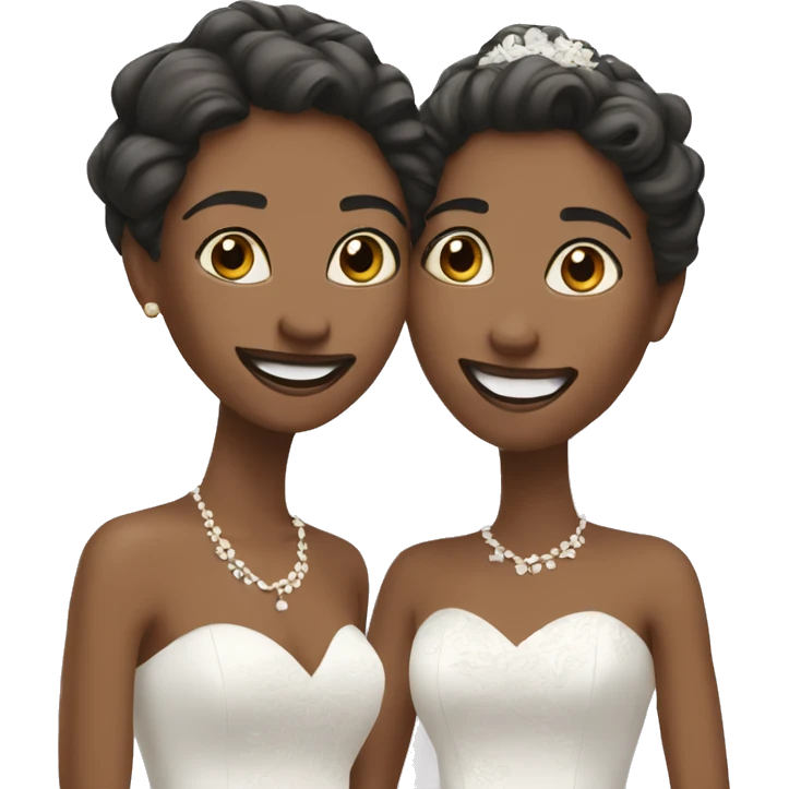 wedding day joy and style emoji