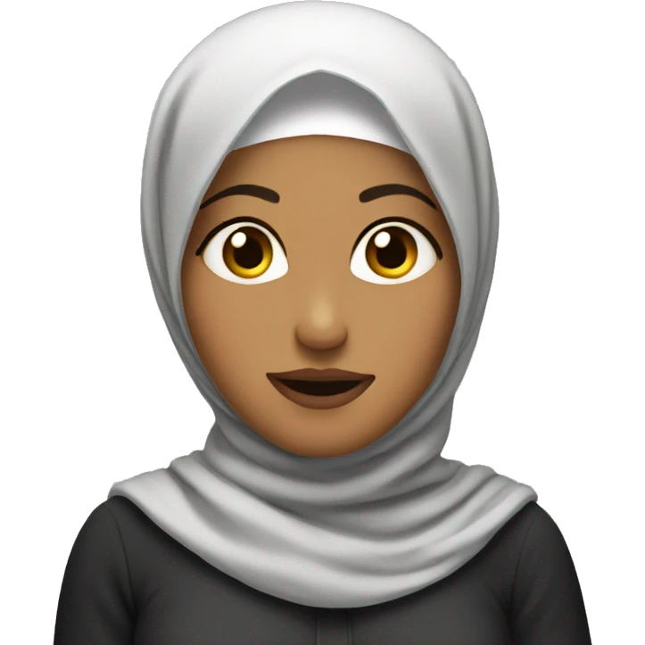 hijabi woman shrugging  emoji